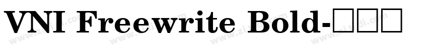 VNI Freewrite Bold字体转换
